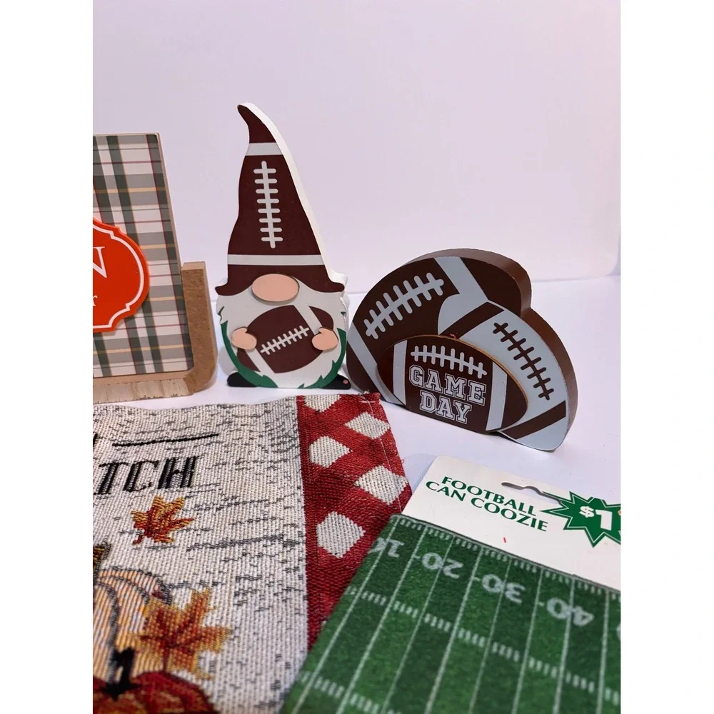 Fall Decor Bundle Scarecrow Pumpkin Patch Placemat Football Gnome Game Day Sign